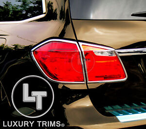 Mercedes GL X166 GL450 Chrome Taillight Trim Bezels by Luxury Trims 2013-2016