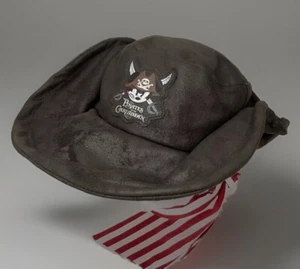 Disney Parks Pirates of the Caribbean Hat Brown Cap Mickey Pirate YOUTH Bandanna - Picture 1 of 9