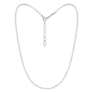 2mm Natural Labradorite Gemstone Necklace with 925 Silver Clasp - Picture 1 of 7