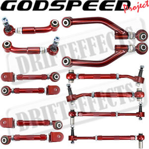 For Genesis Coupe 09-16 Godspeed 12pc Front Tension+Rear Toe+Camber+Control Arms