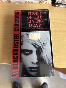 Night Of The Living Dead VHS 1968 Romero Horror Cult Classic Blockbuster New - Picture 1 of 13