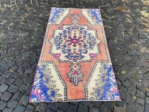 Turkish rug, Vintage rug, Handmade rug, Area rug, Wool, Carpet | 3,4 x 6.3ft