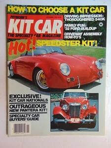 KIT CAR Magazine Nov 1982 HOT SPEEDSTER KIT! - Foto 1 di 1