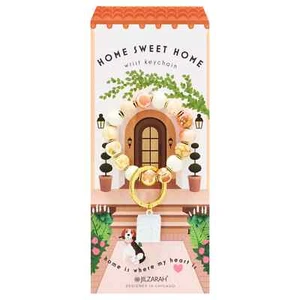 NUEVO JILZARAH Llavero Muñeca Hecho a Mano Cuentas de Arcilla HOME SWEET HOME COMFORT - Imagen 1 de 3