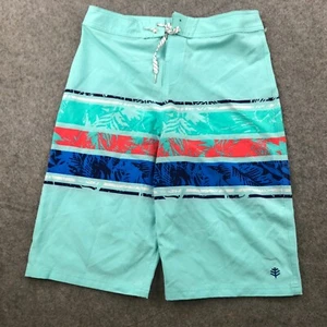 Coolibar Swim Trunks Boys XL Blue Island Geometric UPF 50+ - Picture 1 of 10