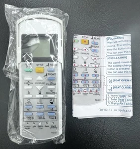 Telecomando di ricambio per WC e Bidet TOTO Washlet SG TCF490A TCF... - Foto 1 di 3