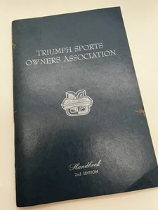 Triumph Sports Owners Association Handbuch 2. Auflage - Michael L Cook - Bild 1 von 8
