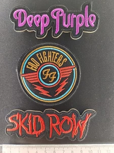 Patches-Set Heavy Metal 3er Set  (  Deep Purple  Foo Fighters Skid Row) Aufnäher - Bild 1 von 1