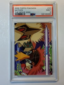 Topps Pokemon the Movie 2000 #22 Natives PSA 9 MINT - Picture 1 of 2