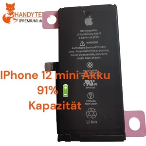 100% Original Akku für Iphone 12 mini Pulled 91% Kapazität - Bild 1 von 2