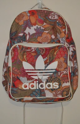 Multicoloured adidas x Farm Floral Print & Bird Print Backpack - Image 1 of 4