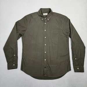Taylor Stitch The Jack Shirt Mens 44 XL Olive Green Oxford Canvas Button Down - Picture 1 of 7