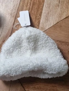David Jones - Girls Skyla Teddy Fur Beanie - Size M RRP $24.95 4 Years - Bild 1 von 6