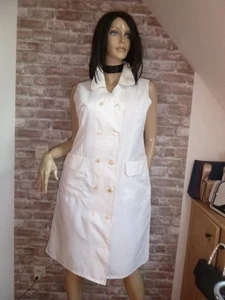 Nylon Kittel Schürze Dederon Blouse Friseur Sissy Boy Kleid Apron Vintage - Bild 1 von 10