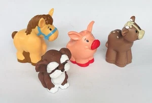 Fisher Price Little People Lot  Farm Animals Cow Pig Horse & Dog - Picture 1 of 3