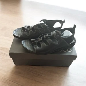 ECCO OPEN TOE SLINGBACK BLACK SANDALS Woman’s Size40 (9~9.5) - Picture 1 of 8