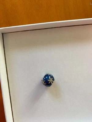 Pandora charm. blaue Kugel mit Schneeflocke, 925 Silber - Bild 1 von 3