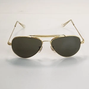 Gafas de sol de colección 23k Randolph Engineering doradas 51/2 aviador piloto marco EE. UU. AF 55-20 - Imagen 1 de 15