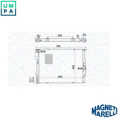 RADIATOR ENGINE COOLING 350213160700 FOR BMW X1/SUV/E84/SAV Z4/Roadster/E89 - Image 1 of 4