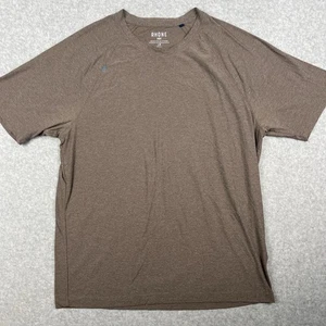 T-shirt Rhone Reign manica corta girocollo elasticizzata performance grande uomo marrone palestra - Foto 1 di 8