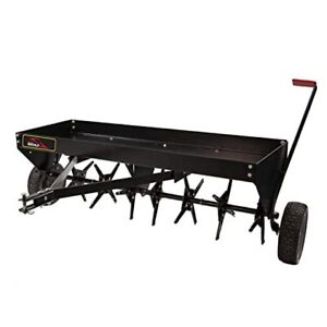  PA-482BH-A Tow Behind Plug Aerator with Universal Hitch, 48", Hammered Black 