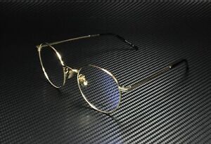 SAINT LAURENT YSL 237 F 003 Oval Gold Havana Gold Demo Lens 52m Men's Eyeglasses