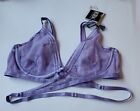 Ann Summers Knickerbox The Devoted Non Pad Plunge Bra 34A Lilac New Tags