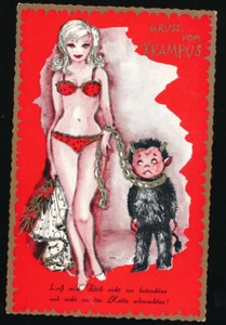 AK Gruß vom Krampus laß mich dich nicht nur betrachten (5670) - Imagen 1 de 2