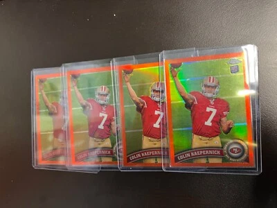 Colin Kaepernick 2011 Topps Chrome Orange Refractors #25 - Image 1 of 2