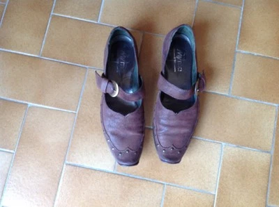 Chaussures cuir marron TTBE - Photo 1/2