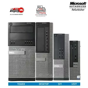 Dell Optiplex Desktop Computer PC Intel i5 16GB - 512GB SSD Windows 10 Pro Wi-Fi - Picture 1 of 23