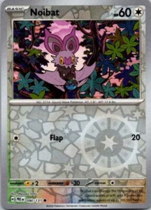 Noibat 090/131 Reverse Holo Pokemon Prismatic Evolutions - NM - Picture 1 of 2