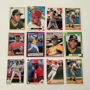 Cardinals Athletics Lot Rookie Card Rc 1989 Donruss Felix Jose 38 1989 Fleer Rc - Bild 1 von 12