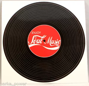 Pegatina de música soul, LP, disco, soul del norte, mods, todas las noches, calcomanía - Imagen 1 de 2