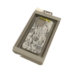 heyday Hard Shell Phone Case for iPhone 13 Pro White Black Marble New - Picture 1 of 3
