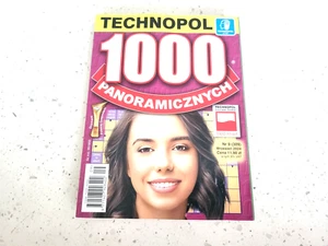 1000 Krzyżówek PANORAMICZNYCH TECHNOPOL Polish Book crosswords Książka - Picture 1 of 3