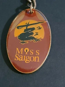 Jon Jon Briones "MISS SAIGON" Eva Noblezada 1988 Lacquered Broadway Key Chain - Picture 1 of 6