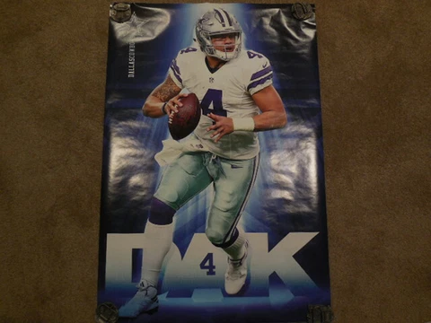 1 dallas cowboys dak prescott poster new Cover