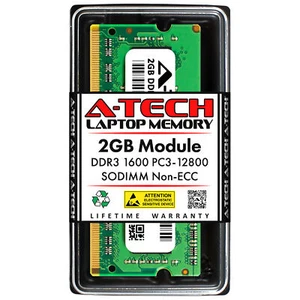 A-Tech 2GB PC3-12800 Laptop SODIMM DDR3 1600 MHz 204pin non-ECC Memory RAM 1x 2G - Picture 1 of 7