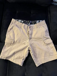 Men's Denau Size 36 Beige Khaki Cargo Shorts w/Pockets - Picture 1 of 3