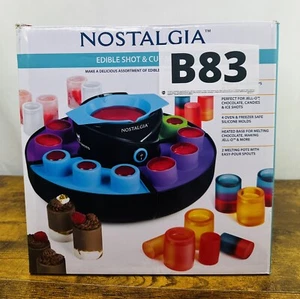 Gel/Chocolate Edible Shot & Cup Holder by Nostalgia EDIBLE SHOT & CUP MAKER - Picture 1 of 5