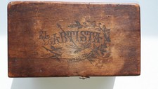 Rare antique wooden cigar box El Artista Colorado Maduro 