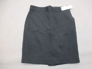 NWT TRINA TURK Size 4 Womens Black Lined Back Zip Short Stretch A-Line Skirt 385 - Picture 1 of 9