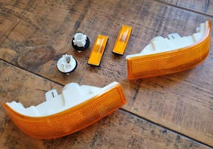 RENAULT 5 GT TURBO NEW AMBER ORANGE FRONT INDICATORS SIDE REPEATERS LIGHTS PAIR - Picture 1 of 1
