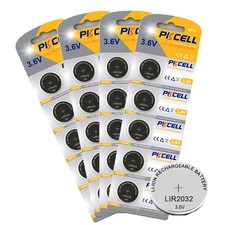 20pc LIR 2032 Rechargeable Li-ion Battery 3.6V 2032 Coin Cell