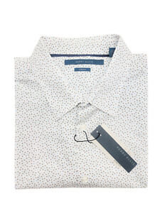 Perry Ellis Polka Dot Short Sleeve Casual Button-Down Shirts for 