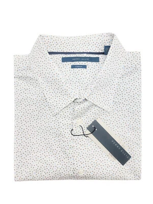 $69.50 Perry Ellis men's stretch short sleeve shirt bright white principles, XL - Image 1 of 2