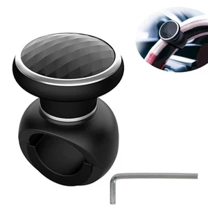 Aesthetic Comfort Grip Steering Wheel Assist Ball for All Drivers Black - Picture 1 of 12