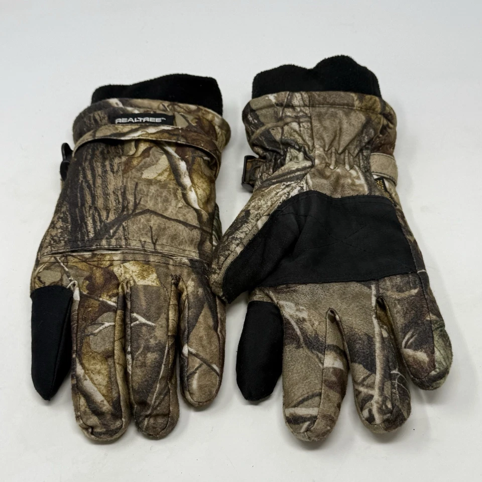 Realtree Thermore Hunting Gloves Camo Trigger Finger Mens Large Extra Large - Image 1 of 4