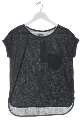 ICHI Blusa de manga corta Mujeres Blusa Talla EU 34 negro-color plata - Imagen 1 de 4